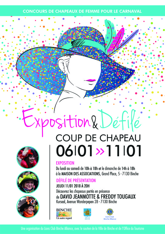 affiche chapeau Binche