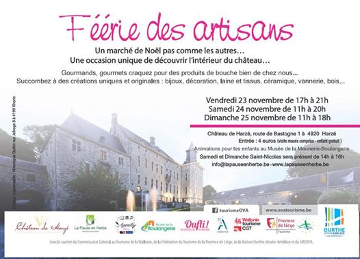 Féérie des artisans au château de Harzé 2018