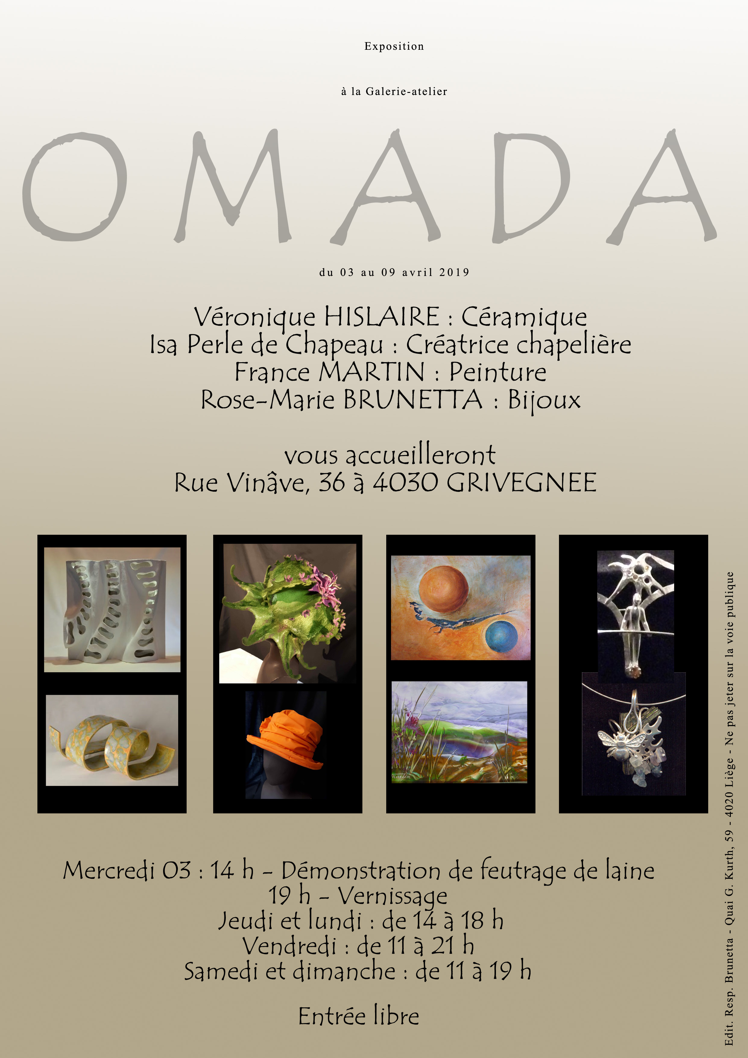 Exposition à la galerie OMADA